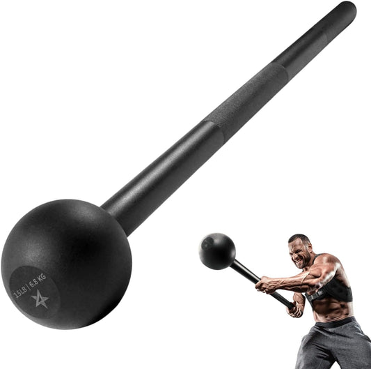 Unleash Your Strength with  Steel Mace Bell - Versatile Weight Training for Total Body Workout, Rehabilitation & Flexibility - Available in 5 to 30 Lbs for Everyone!
